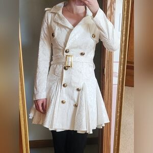 White Flare Coat